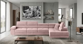 Orrino Long Corner Sofa Bed with Storage SR61 – right-hand corner layout