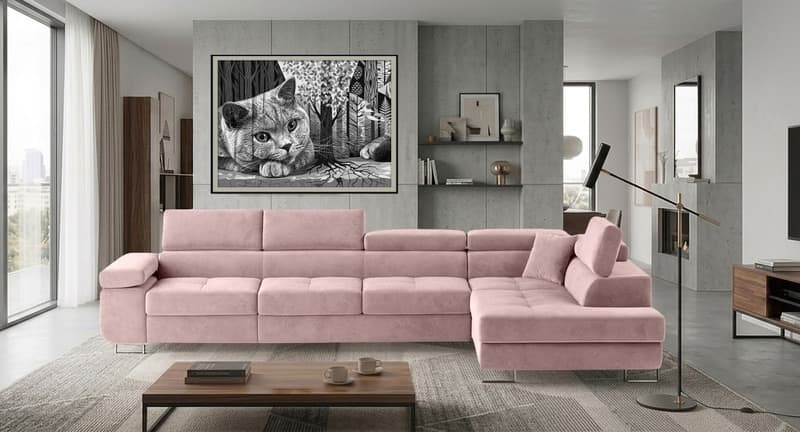 Orrino Long Corner Sofa Bed with Storage SR61 – photo 2