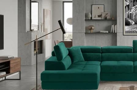 Orrino Long Corner Sofa Bed with Storage M37 – photo 3