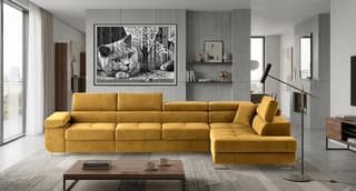 Orrino Long Corner Sofa Bed with Storage O68 – right-hand corner layout