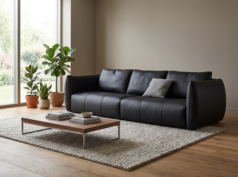 Oakmere Leather-Look Sofa