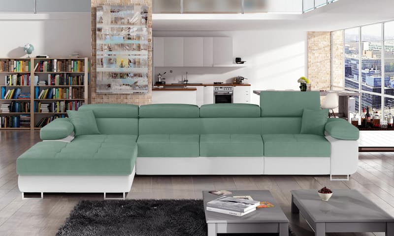 Hollingwood Long Corner Sofa Bed with Storage S34/S17