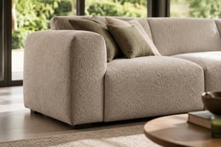 Sterling Curved Corner Sofa in As shown – close-up detail