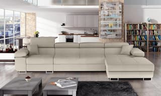 Hollingwood Long Corner Sofa Bed with Storage M04 – right-hand corner layout