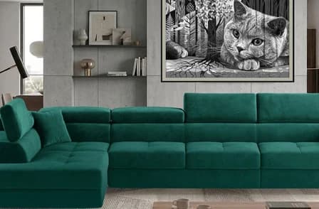 Orrino Long Corner Sofa Bed with Storage M37 – photo 4
