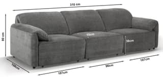 Gillingham Rise 3-Way Electronic Corner Sofa Bed – image 5
