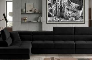Orrino Long Corner Sofa Bed with Storage MV99 – close-up detail
