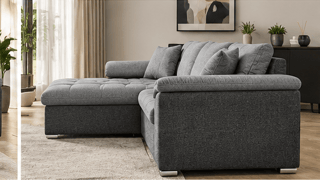 Goldcrest Corner Sofa bed with Storage – side view