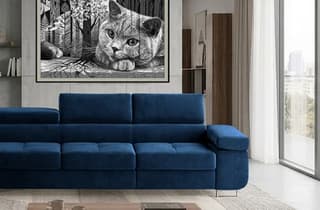 Orrino Long Corner Sofa Bed with Storage M77 – close-up detail