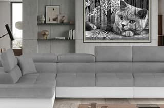 Orrino Long Corner Sofa Bed with Storage M84/S17 – close-up detail