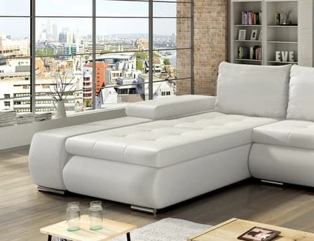 Jessamine Corner Sofa Bed with Storage Eco Leather S17 – photo 3