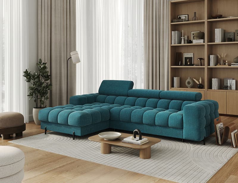Emberly Corner Sofa Bed with Storage AM40