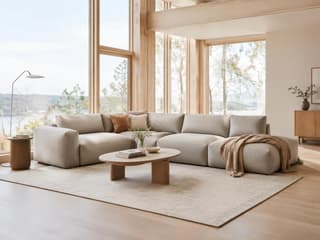 Henbury Three Seater Sofa in As shown – shown in a room setting