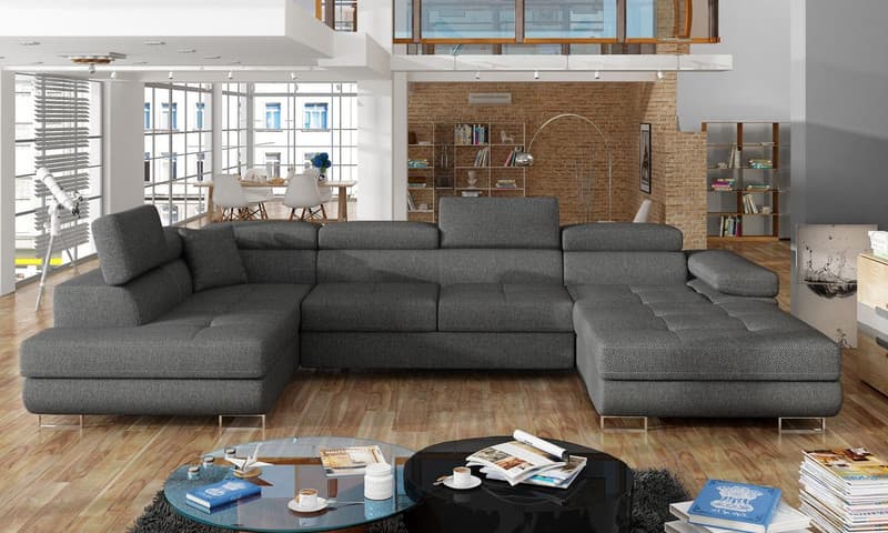 Cairnwell U Shaped Sofa Bed with Storage i96