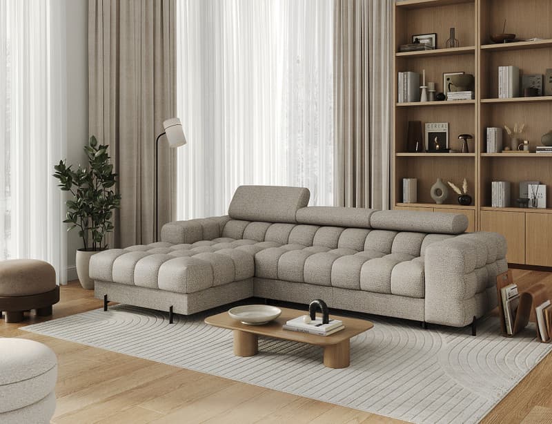 Emberly Corner Sofa Bed with Storage RY20