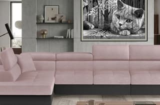 Orrino Long Corner Sofa Bed with Storage Sr61/S11 – close-up detail