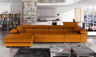 Hollingwood Long Corner Sofa Bed with Storage M48