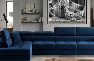 Orrino Long Corner Sofa Bed with Storage M77 – close-up detail