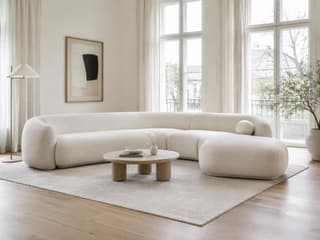 Lambourne Curved Corner Sofa in As shown – shown in a room setting