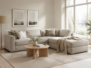 Melbury Four Seater Sofa in As shown – shown in a room setting