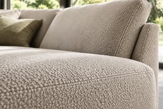 Sterling Curved Corner Sofa in As shown – close-up detail