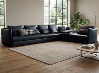 Beaumont Crescent Corner Sofa in As shown – left-hand view