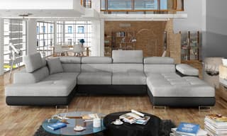 Jasperton U Shaped Sofa Bed with Storage