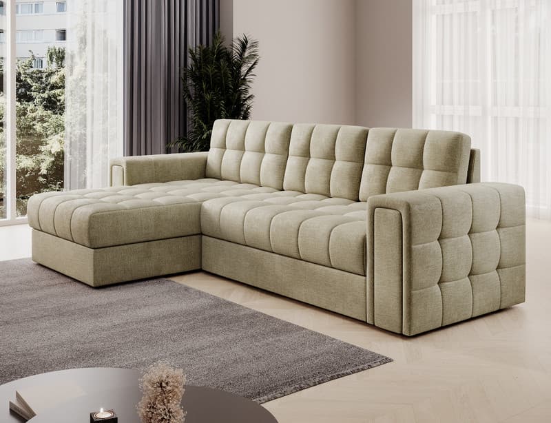 Ravenna Corner Sofa Bed with Storage M04