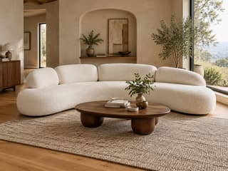 Thornfield Crescent Sofa in As shown – front view