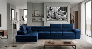 Orrino Long Corner Sofa Bed with Storage M77