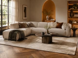 Lyndhurst Curved Corner Sofa in As shown – shown in a room setting