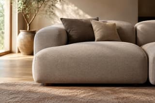 Inglewood Curved Sofa in As shown – close-up detail