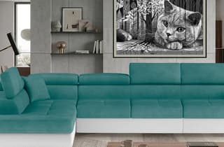 Orrino Long Corner Sofa Bed with Storage O83/S17 – close-up detail