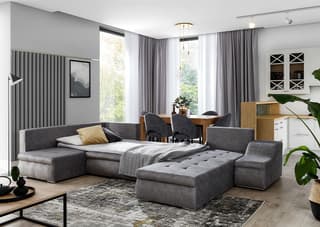 Zephyra U Shaped Sofa Bed with Storage i96 – image 4