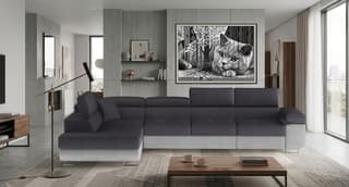 Orrino Long Corner Sofa Bed with Storage M97/M84