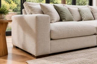 Wickford Curved Sofa in As shown – close-up detail