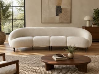 Waverley Curved Sofa in As shown – front view