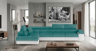 Orrino Long Corner Sofa Bed with Storage O83/S17