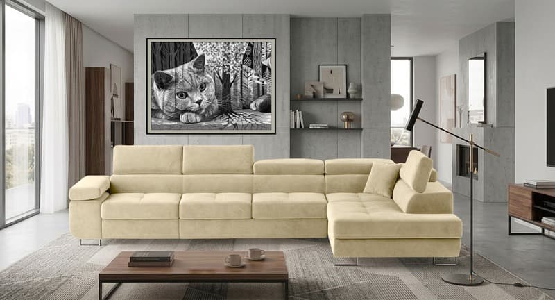 Orrino Long Corner Sofa Bed with Storage M04 – photo 2