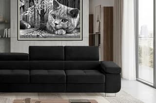 Orrino Long Corner Sofa Bed with Storage MV99 – close-up detail