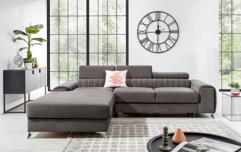 Inverleigh Corner Sofa Bed with Storage L04