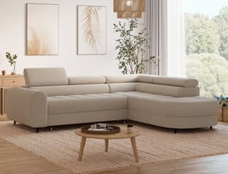 Jorvik Corner Sofa Bed with Storage MH18 – right-hand corner layout