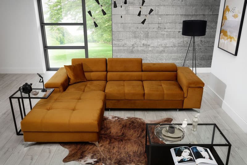 Pinehollow Corner Sofa Bed with Storage M48