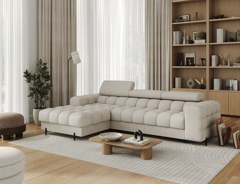 Emberly Corner Sofa Bed with Storage RY18
