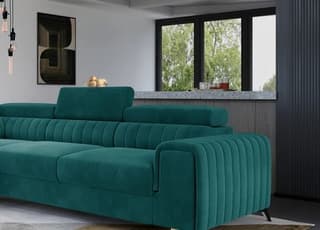 Fairhaven corner sofa bed with storage MV75 – close-up detail
