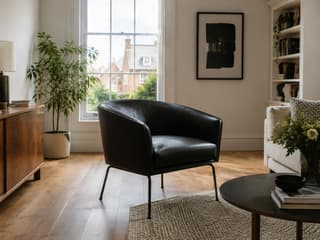 Bletchley Leather Tub Chair