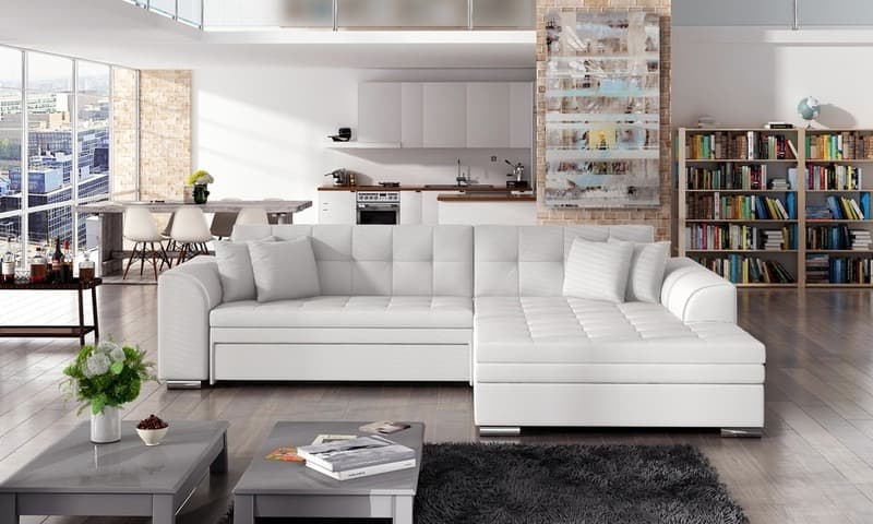 Rosslyn Corner Sofa Bed S17 Eco Leather – photo 2