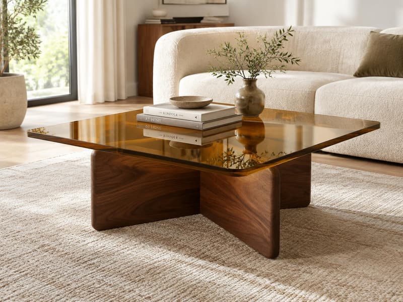 Quarry Vale Glass Coffee Table