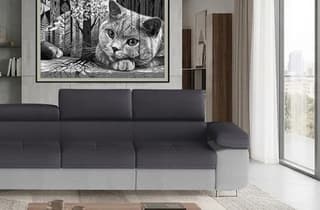 Orrino Long Corner Sofa Bed with Storage M97/M84 – close-up detail