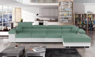 Hollingwood Long Corner Sofa Bed with Storage S34/S17 – right-hand corner layout